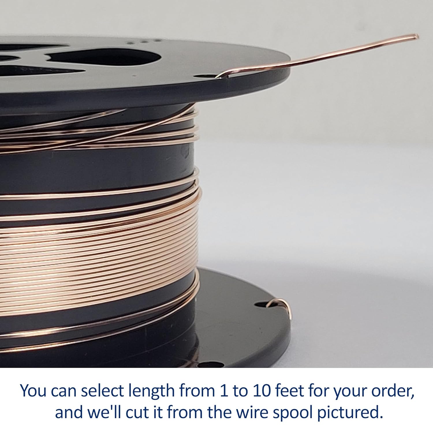 22 Gauge, Square, Dead Soft, 14/20 Rose Gold-Filled Wire - 1 FT - for Jewelry Art from WIZART
