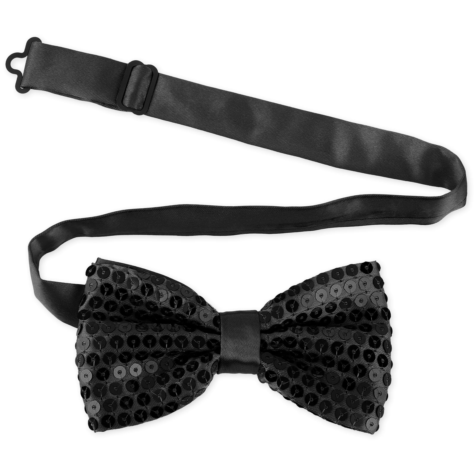 Lot De 4 Noeuds Papillon Pailletés Pré-Noués - Accessoire Élégant Pour Mariage, Soirée & Événements