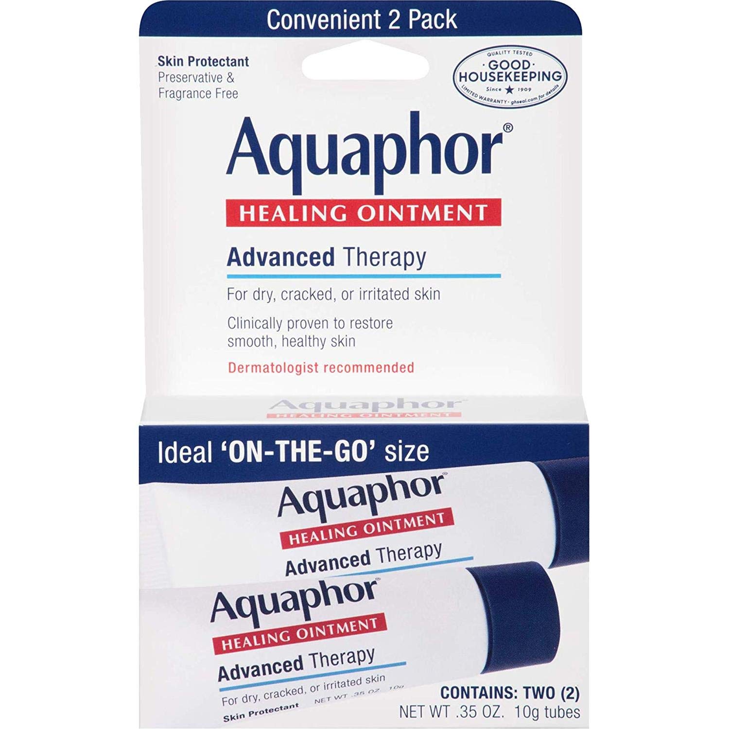 Aquaphor Healing Skin Ointment Advanced Therapy 2 Pack 0 35 oz ea Pack of 24
