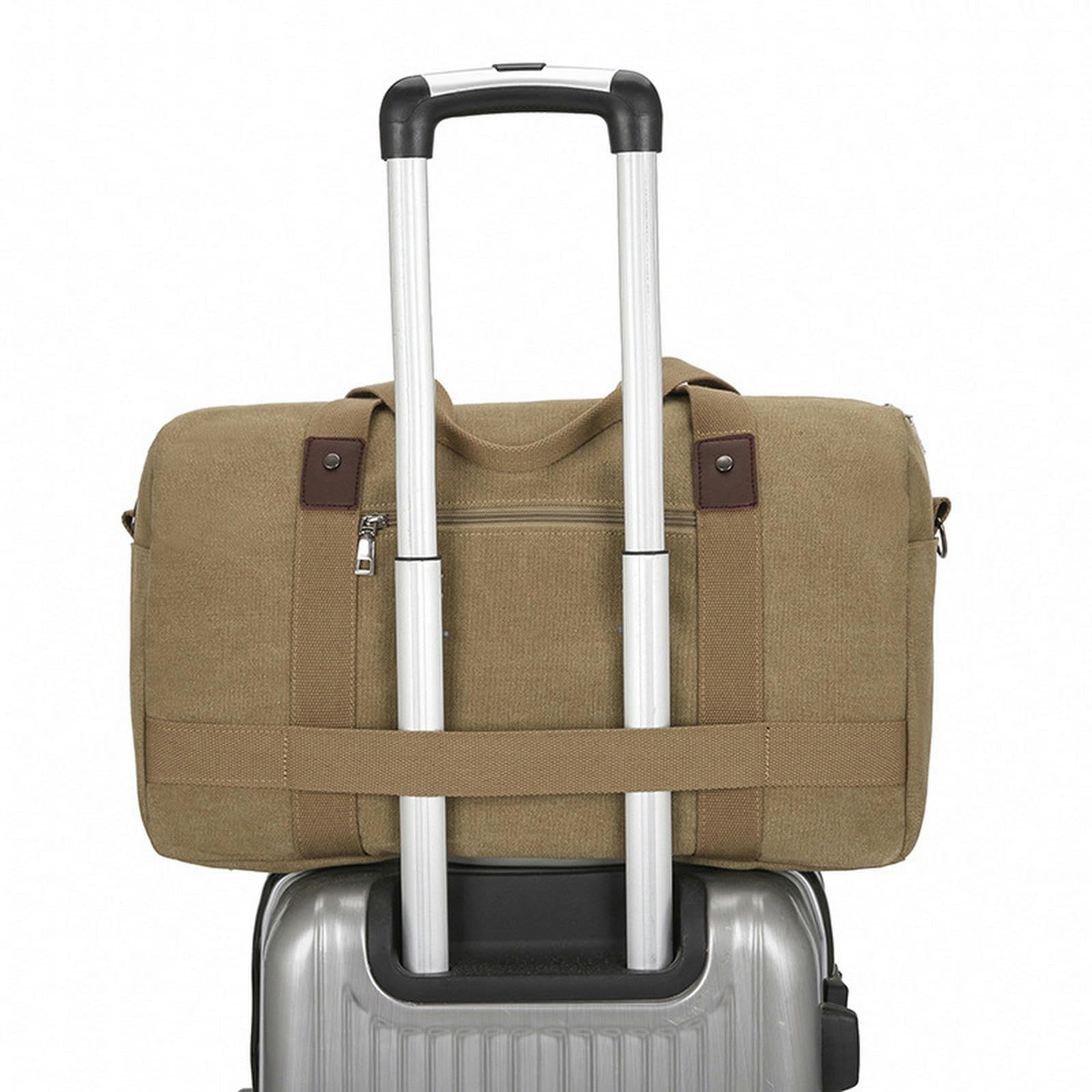 NOGRAX Schulrucksack Männer Reisetasche Canvas Handtasche Multifunktions Faltbare Taschen Tragen Auf Gepäck Tasche Männer Tote Große Kapazität Wochenende Duffel Tasche-Blau