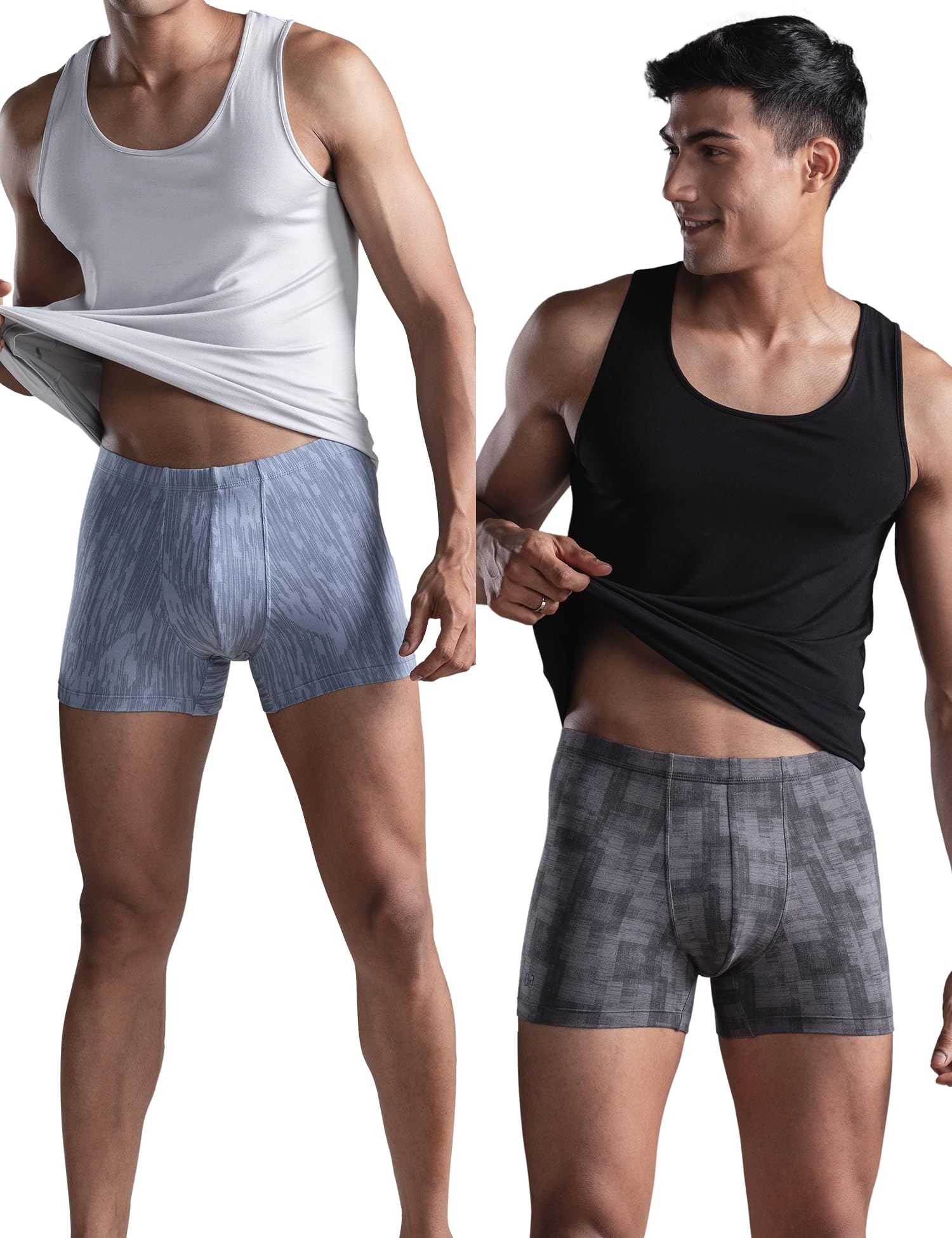 Regular Fit Cotton Blend Printed Frenchie Feelmint Finish Breathable Moisture Wicking Comfortable Microfibre Waistband Stretchable Underwear for Men