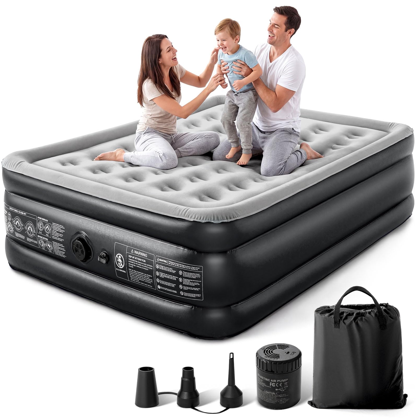 Lamberia Queen Air Mattress with Built-in 2 Purpose Pump