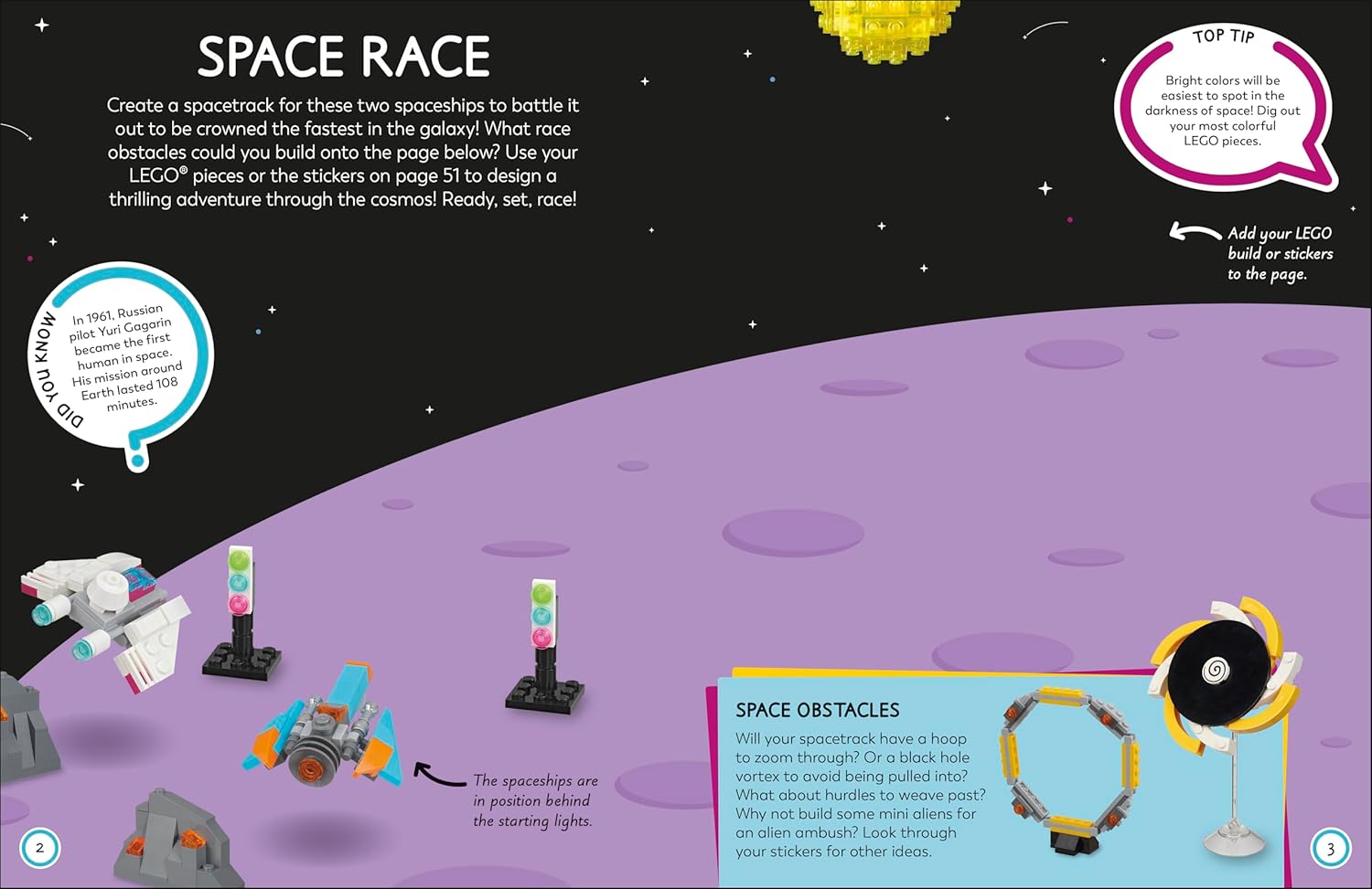 LEGO Ideas Activity Book Space: Packed with LEGO Building and Sticker Activities and Fun Facts. With 500+ Stickers! - Image 3