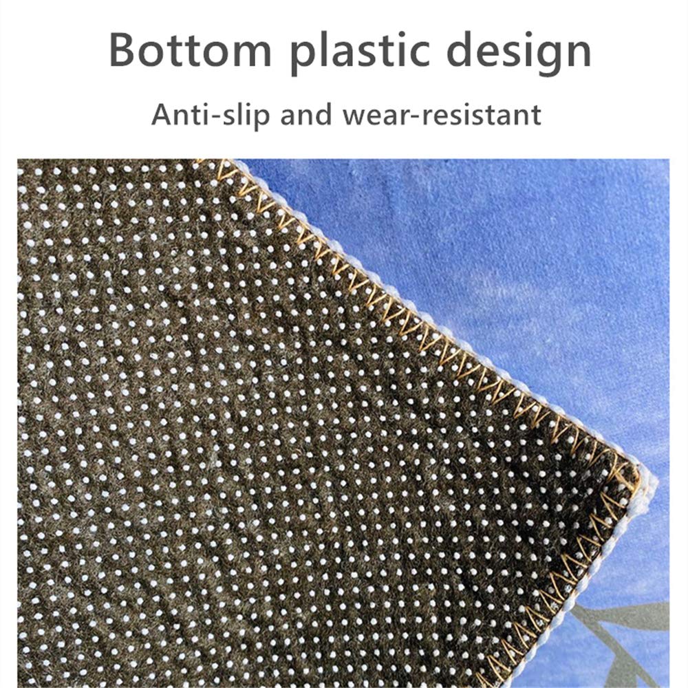 Tapis De Nordique Rond Léger, Tapis De Sol Épais Antidérapant Lavable en Machine, Adapté À La Table Basse De Bureau, Salle D'Étude, Salon, Chambre À Coucher, Tapis De Sol