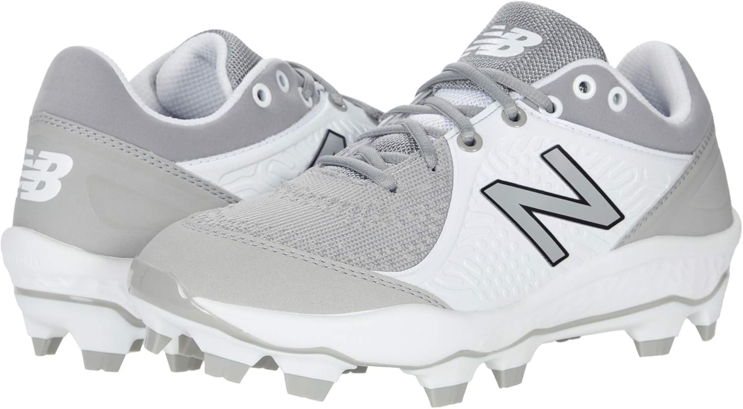 New Balance Men's Fresh Foam 3000 V5 TPU Molded Baseball Shoe, Grey/White, 8.5 M US - Image 2