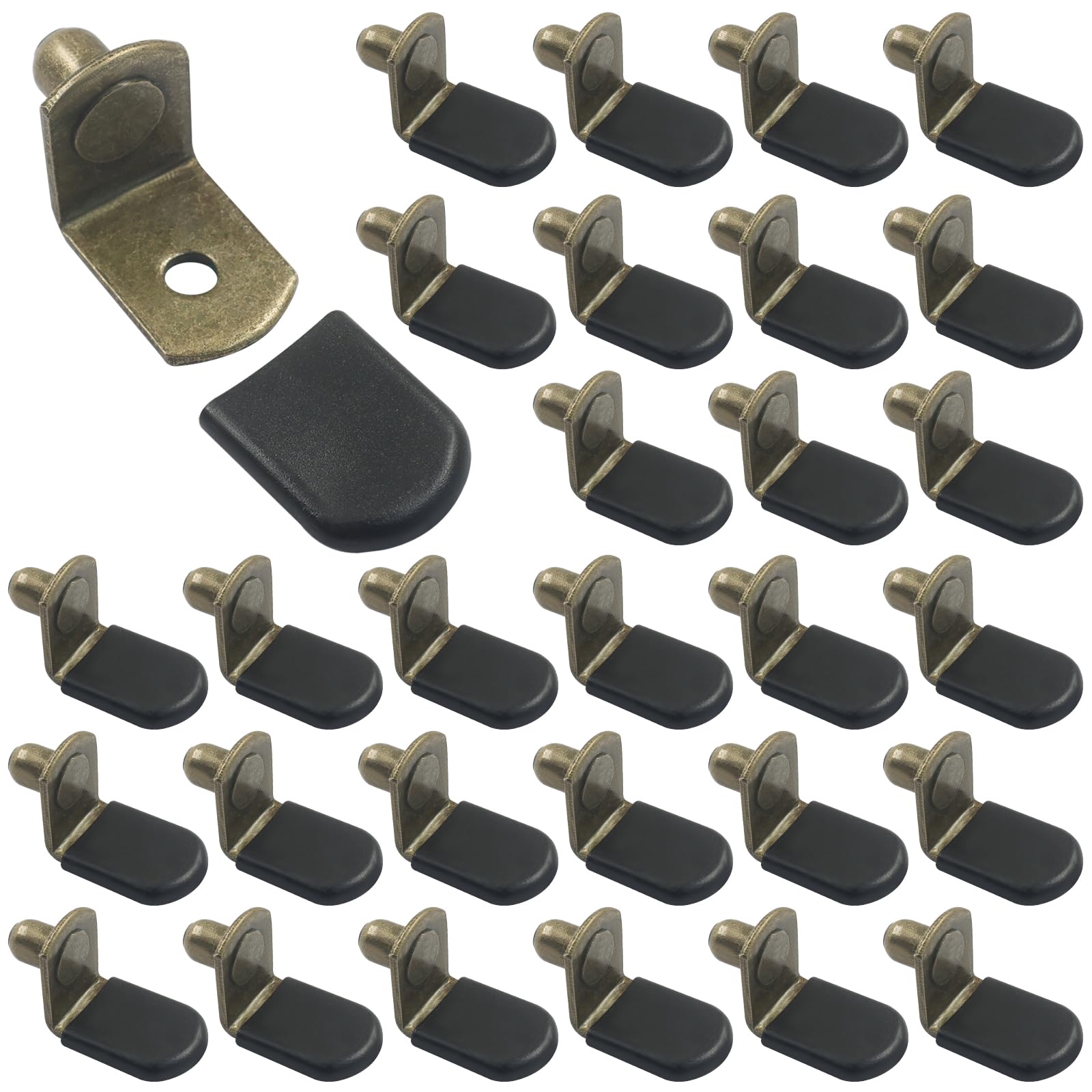 30 PCS Shelf Pins L-Shaped, 1/4 Inch, Black — Amazon image 6