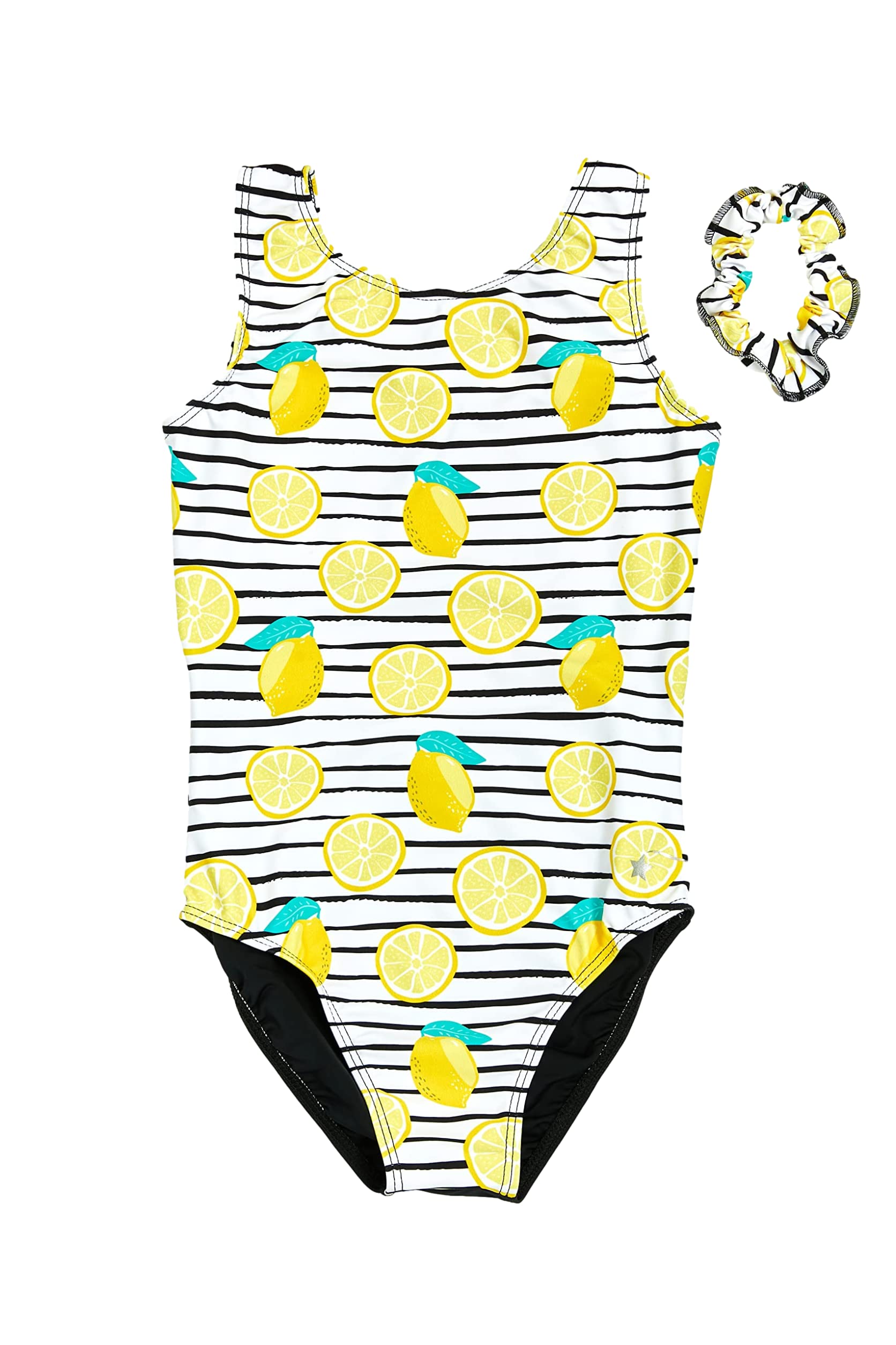 DestiraSplit-Back Gymnastics Leotards For Girls, Super Soft, Matching Scrunchie Included