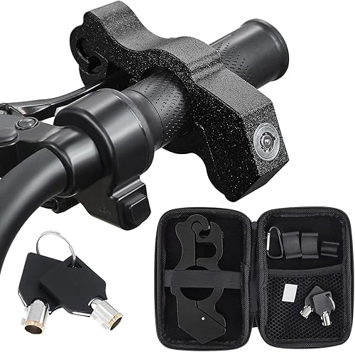 Miniatura 1 de Windance Cerradura de manillar de motocicleta, antirrobo, palanca de freno resistente, bloqueo de seguridad para ciclomotores, motocicleta,