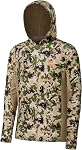 Bassdash Men's UPF 50+ Lightweight Hunting Camo Hoodie Quick Dry Performance Long Sleeve Fishing Shirt with Hood FS30M