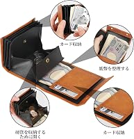 Amazon | [prosperous] 財布 メンズ 2つ折りイタリアンレザー 本革
