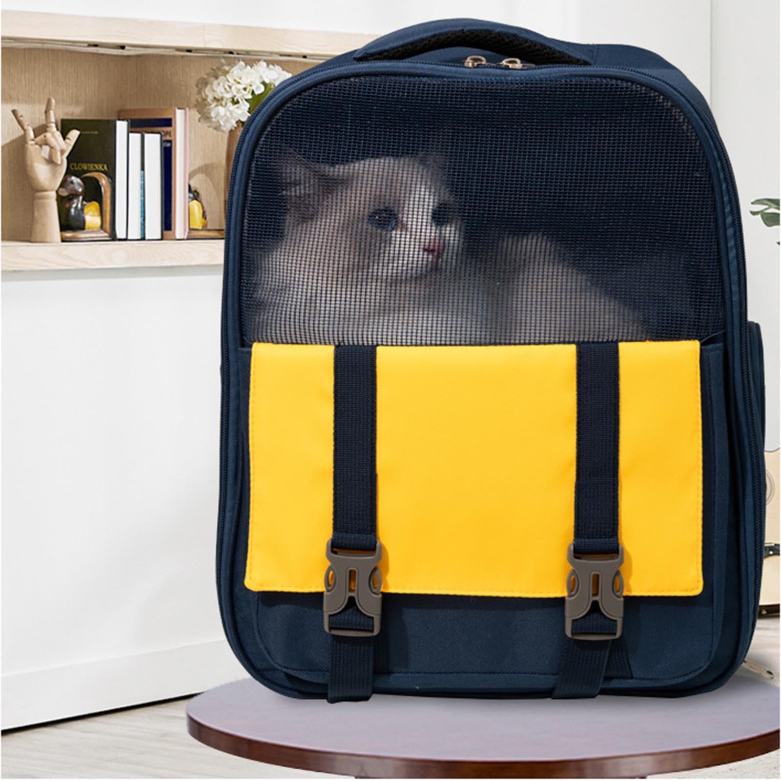 Zaino per Animali Domestici Borsa per trasportini per Cani Zaino per Gatti in Rete Trasportino per Gatti in Rete