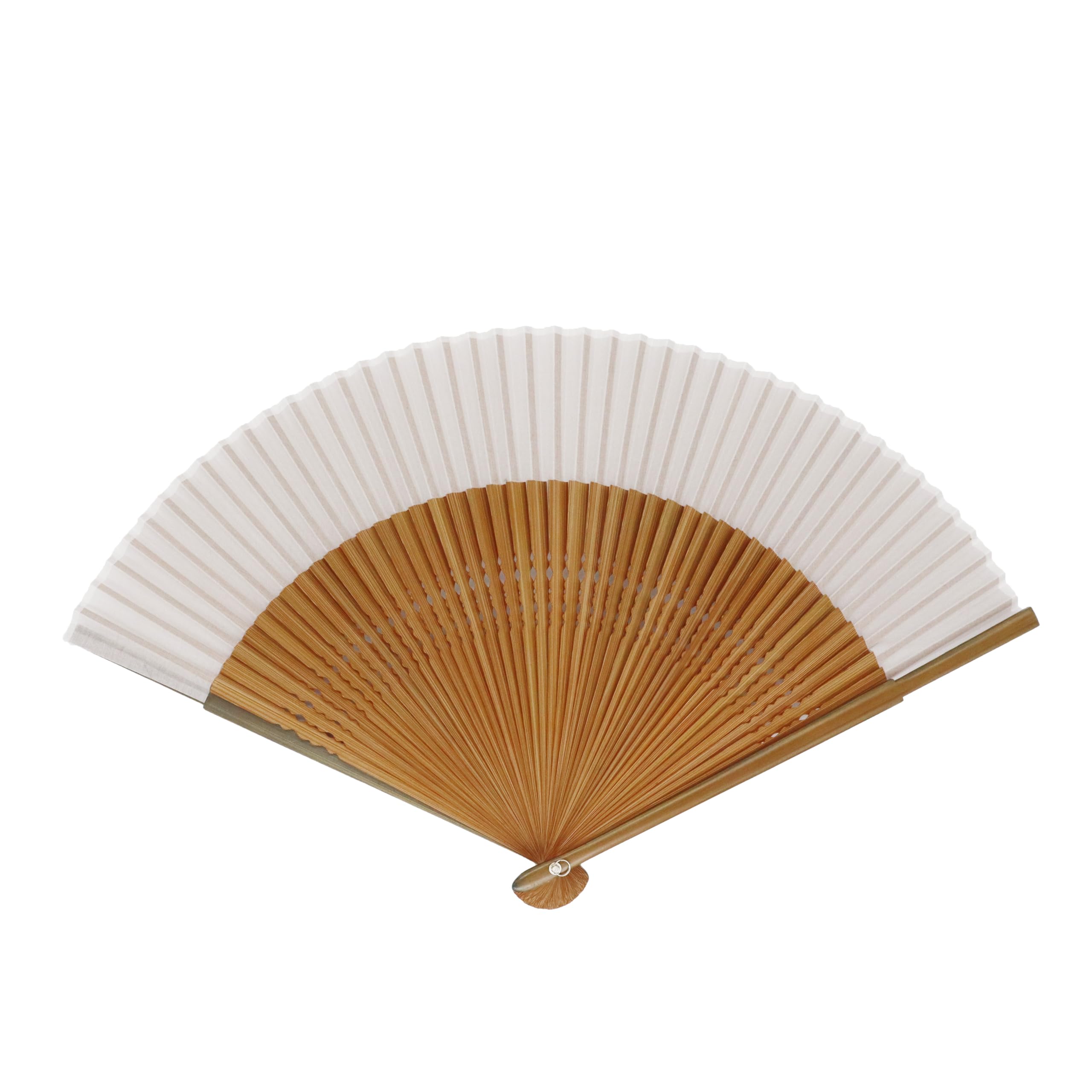Amazon.co.jp: 大西賢製販 扇子 無地短地綿 23cm キナリ 『リップル