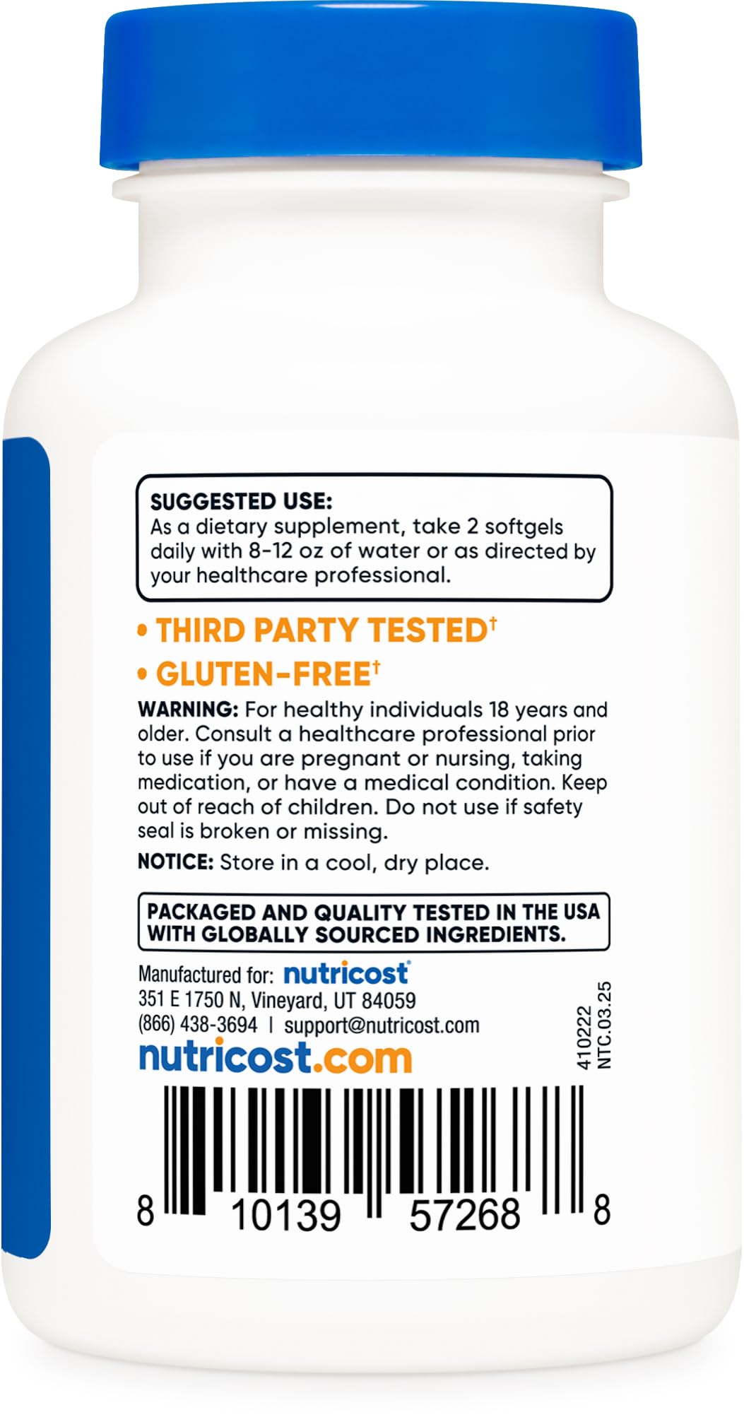 Nutricost Chlorophyll (100mg) 120 Softgels - Gluten-Free, 60 Servings — Amazon image 3