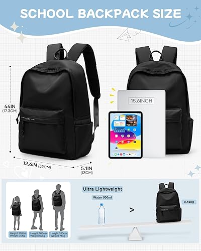 Miniatura 2 de suradar Mochila para escuela, escuela secundaria, mochila para adolescentes, niñas, niños, estudiantes universitarios, mujeres, hombres, mochila
