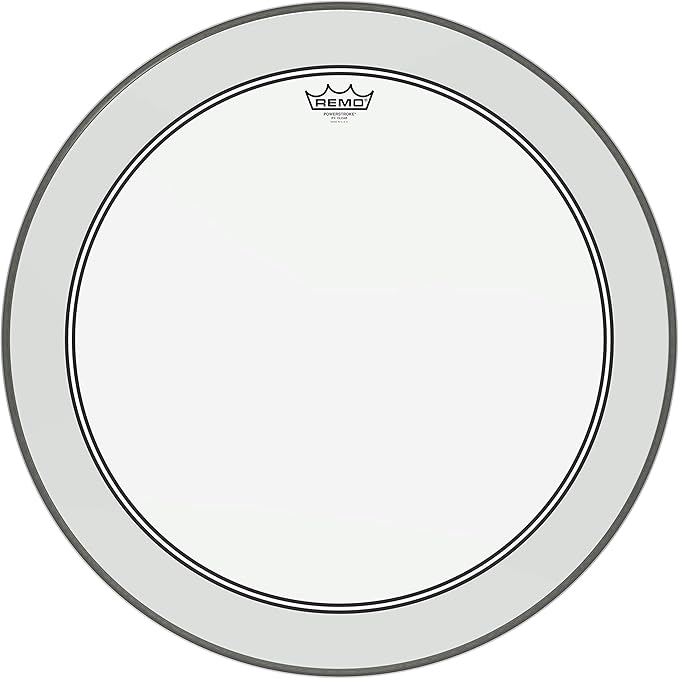 Remo P31324C2 Powerstroke 3 Clear 24Inch Bass Drum Batter Head with