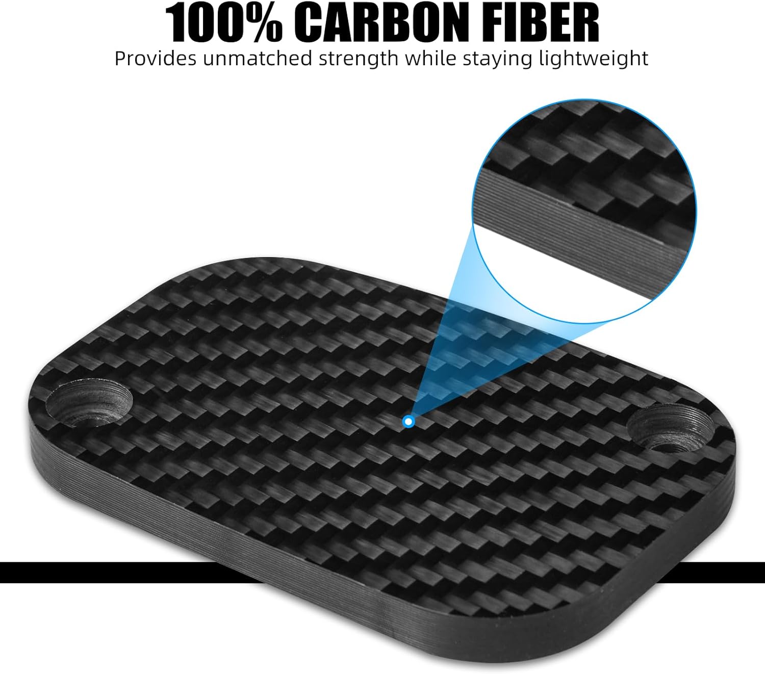 NICECNC Frame Hole Plugs and Front Brake Reservoir Cover Compatible with Harley Road King FLHR 2018-2022, Road King Special FLHRXS 2018-2024, Road King Police FLHP 2019-2024, Ultra Limited FLHTK 2018-