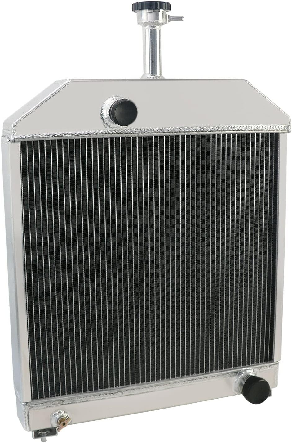 4 Row Core Radiator Compatible with Ford 445D 455C 555C 555D 565D 655C Tractor Radiators Ford Tractor Aluminum Radiator