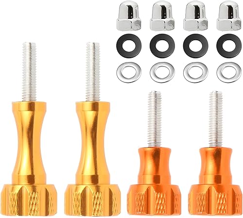 4 tornillos de aleación de aluminio para GoPro Hero 11 10 9 8 7 6 5 4 3+, Insta360 ONE X3 X2 X RS R GO 2 y DJI Osmo Action 2 3, tornillos de montaje