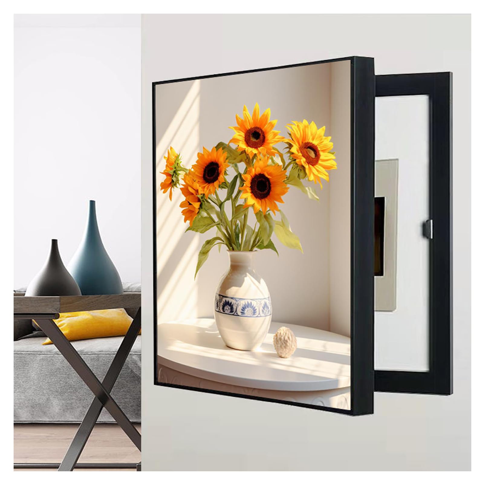 Quadro Decorativo Copri Contatore Elettrico - Design Moderno, Vari Formati