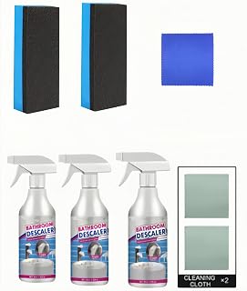 Professional Bathroom Cleaning Solution - Stainless Steel, Glass, and Bathtub Scale Remover -0 Effective Decontamination and Shower Room Cleaner multipurpose bathroom descaler cleaner