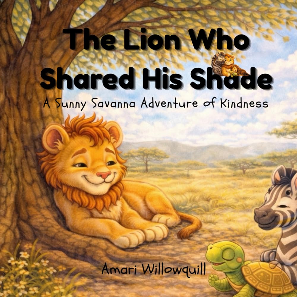The Lion Who Shared His Shade: A Sunny Savanna Adventure of Kindness