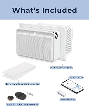 Windmill Window Air Conditioner - Quiet & Smart, Easy Install, Voice-Enabled, Remote & App Control AC Unit - 6,000 BTU