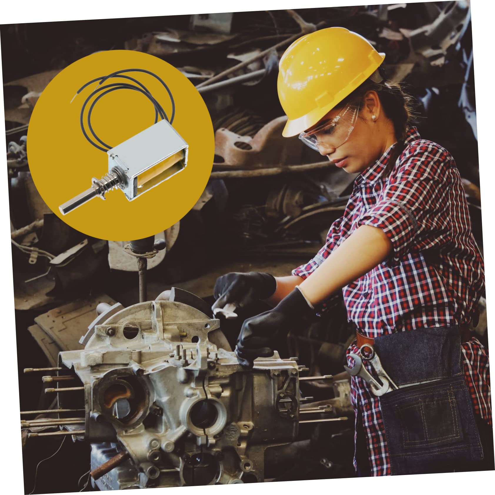 FUNOMOCYA Solenoid Magnet Rotary Actuator Fuel Shut Off Solenoid Electromagent Magnetic Pull Kit Dc Electromagnet Volt Dc Solenoid Electric Solenoid Actuator Magnets Solenoid Electromagnet