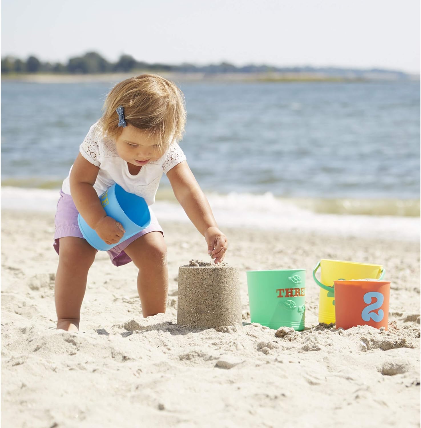 Melissa & Doug Sunny Patch Seaside Sidekicks Nesting Sand Pails : Melissa & Doug: Toys & Games