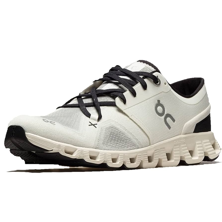 Amazon.com | On Men's Cloud X 3 Sneakers, Ivory/Black, 8.5