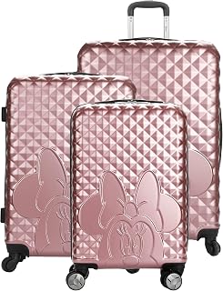 Disney Minnie Mouse 3-Piece Rolling Luggage Set