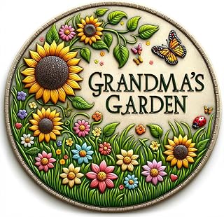 VEOJEIN Grandma's Garden Stepping Stone