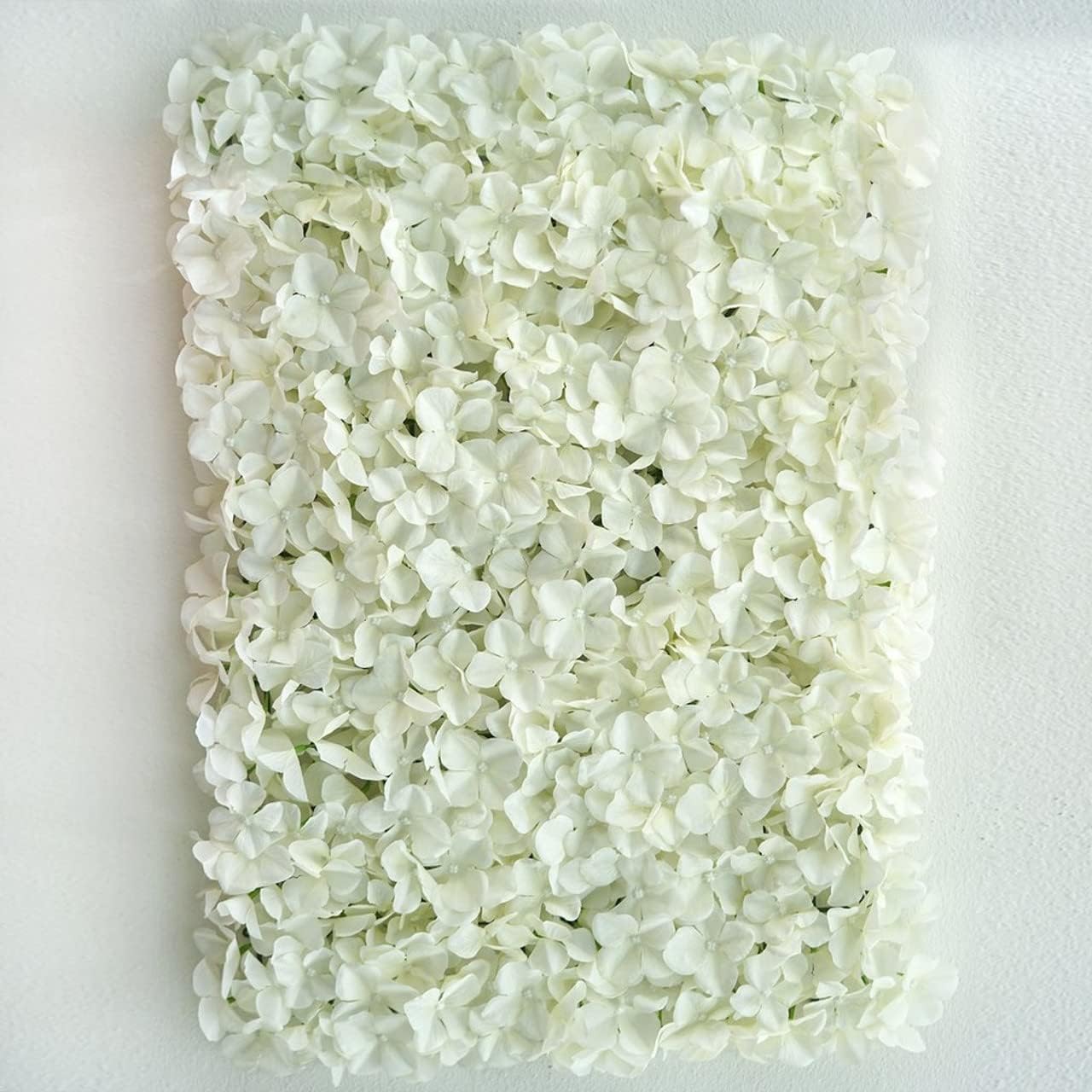 ENOVA HOME Silk Hydrangea Flower Mat Wall Wedding Event Decor for DIY Centerpieces Arrangements Party Home Decorations (8, Cream)