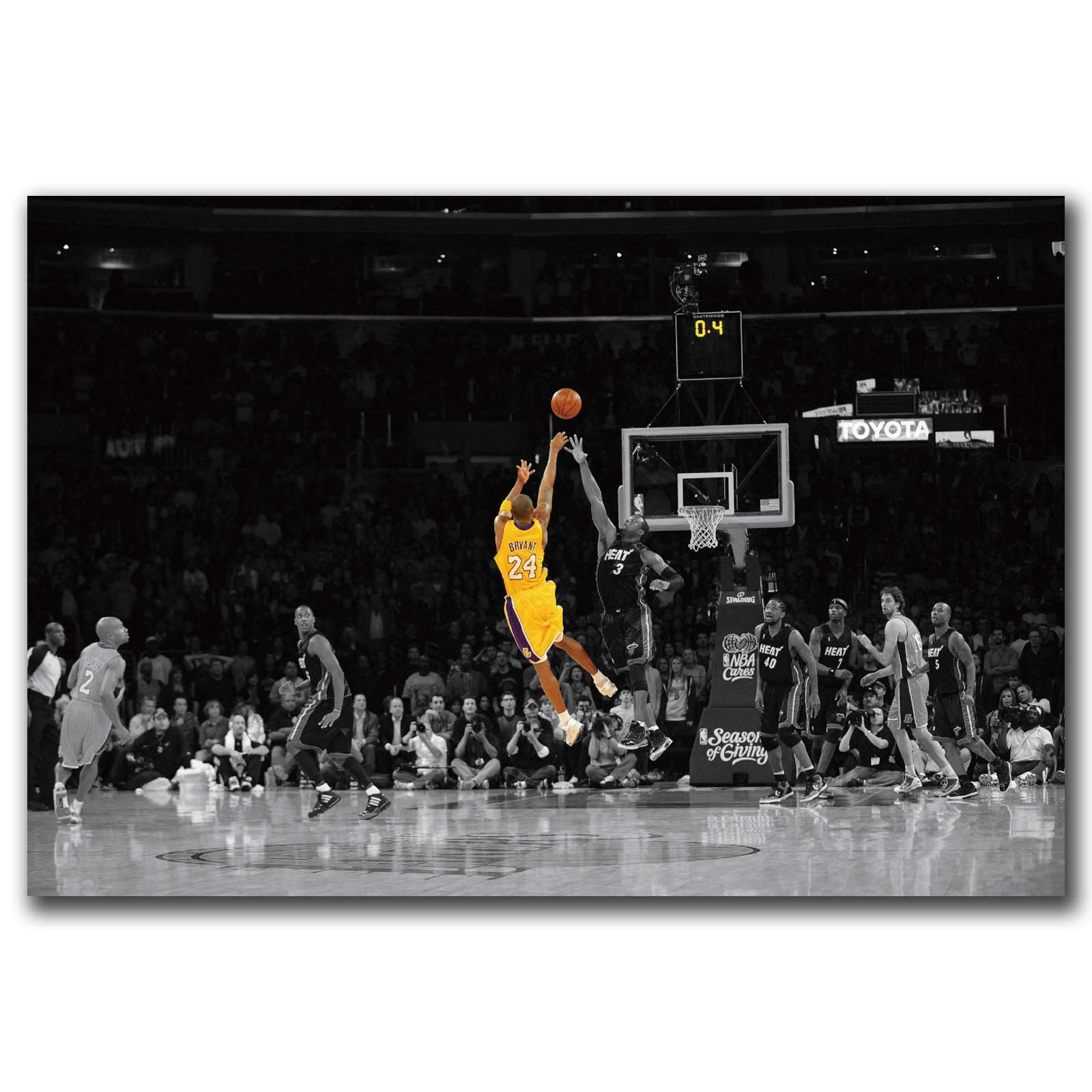 Five Seller Kobe Bryant Last Shot Canvas Print Basketball Player