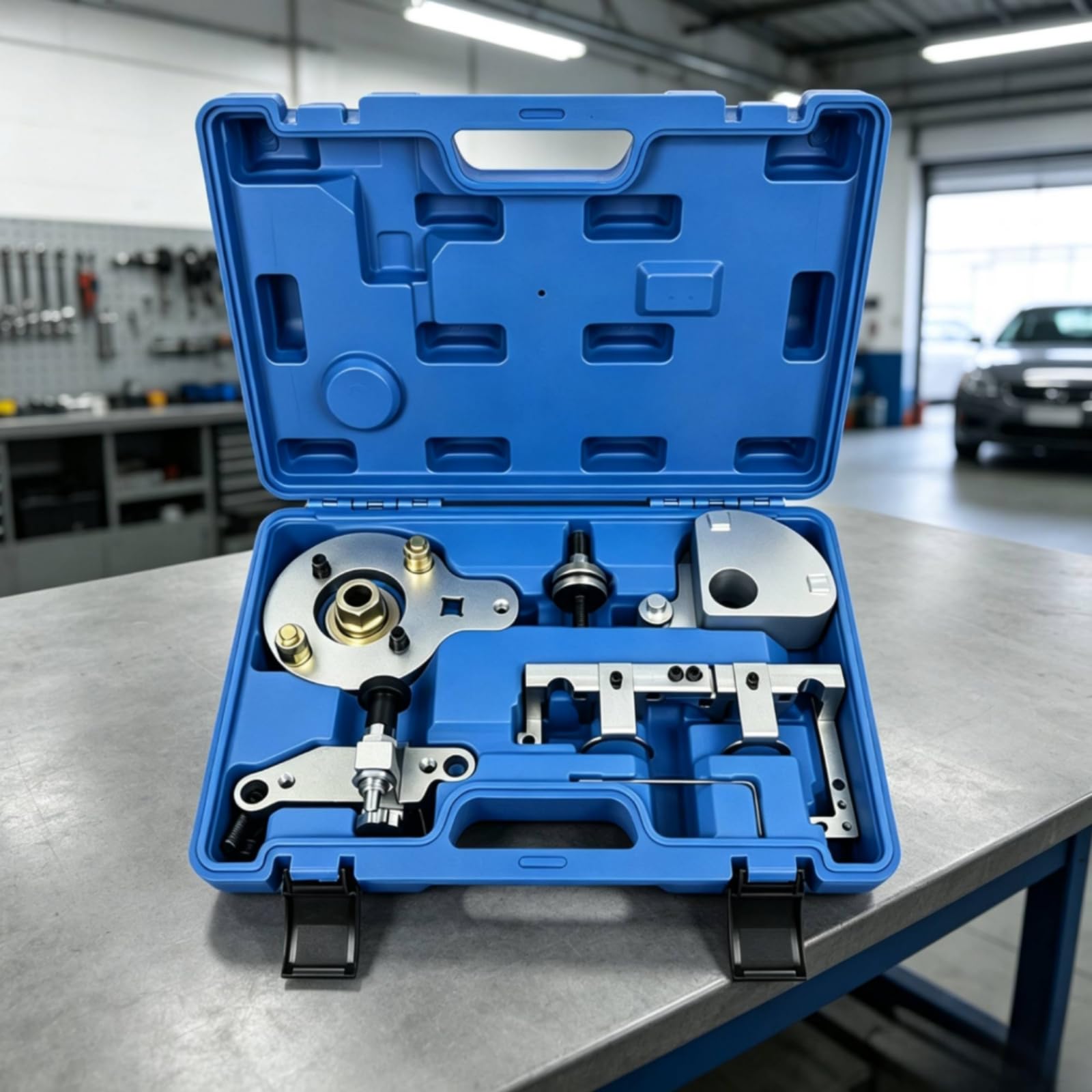 Kit Fasatura Motore Organizzato Attrezzo | Professionale, Robusto, Kit di Fasatura Motore-ricostituito Valigetta, per Garage, Autoriparatori
