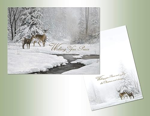 Performing Arts - Tarjetas de Navidad de vida silvestre, diseño de ciervo, tarjeta de Navidad de ciervo, moderna tarjeta de felicitación navideña