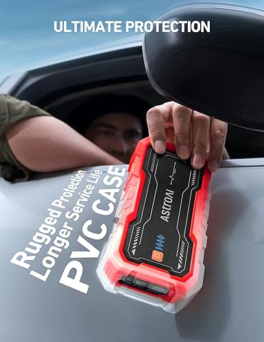 Miniatura 4 de AstroAI S8 Pro - Arrancador de batería de coche, batería de arranque de pico de 3000 A para motores de gasolina de hasta 9.0 L y 7.0 L, caja de