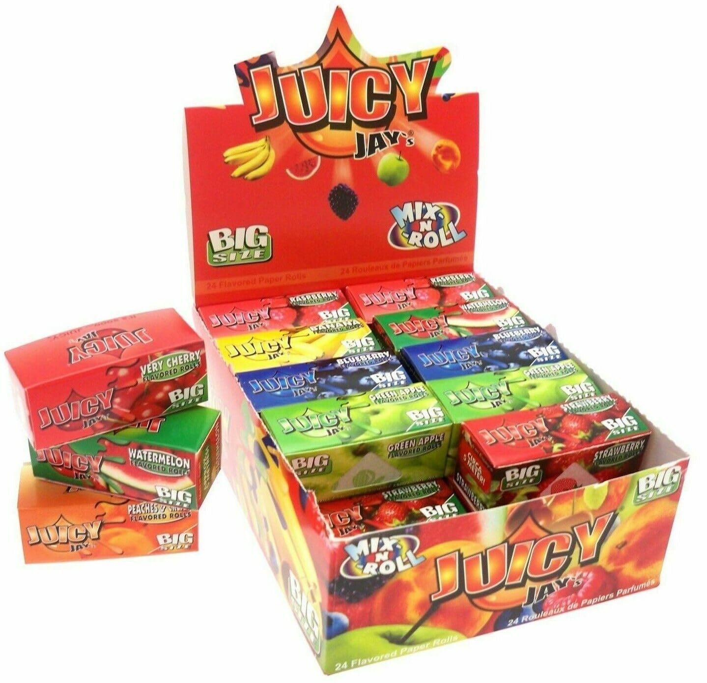 Premier Life Store Assorted,Random Juicy Jay's Pick N Mix Rolls - 8 Rolls All Different Flavours In Packaging