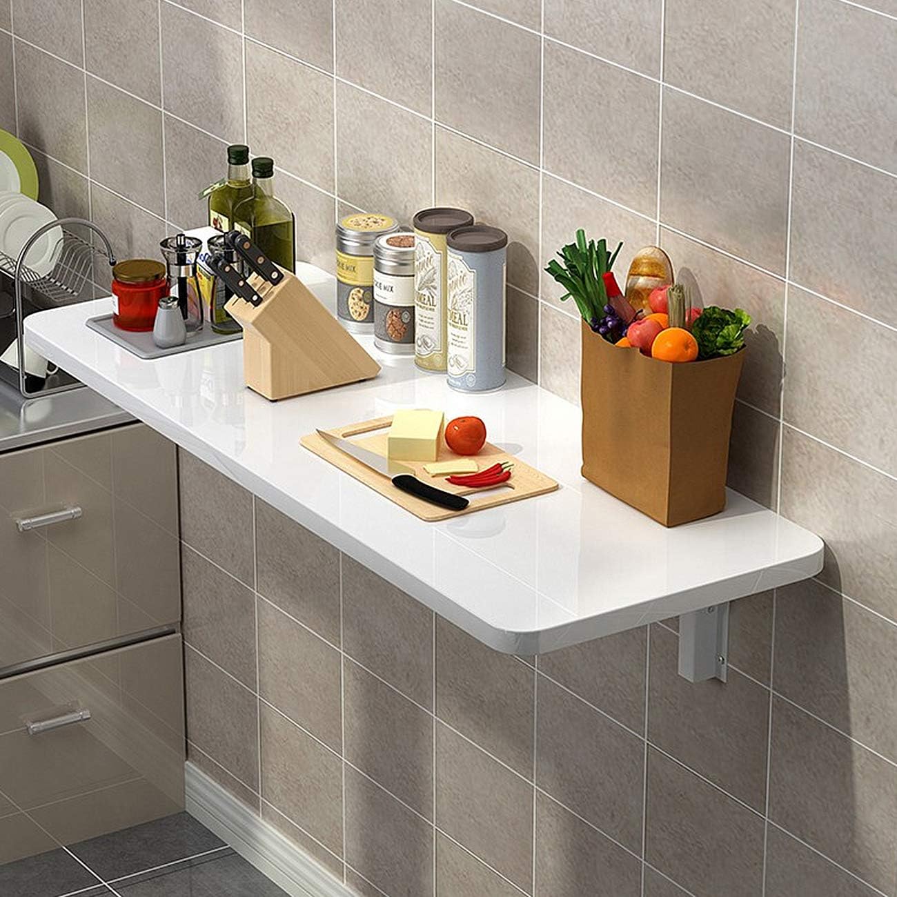 scrivania galleggiante per piccoli spazi