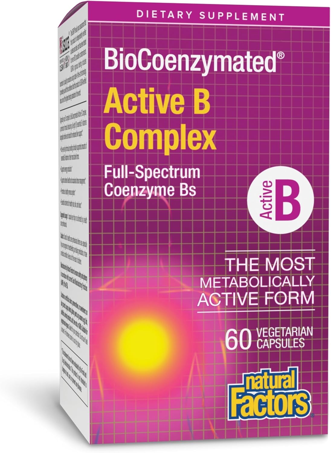 Natural Factors, BioCoenzymated Active B Complex, 60 Capsules (60 Servings)