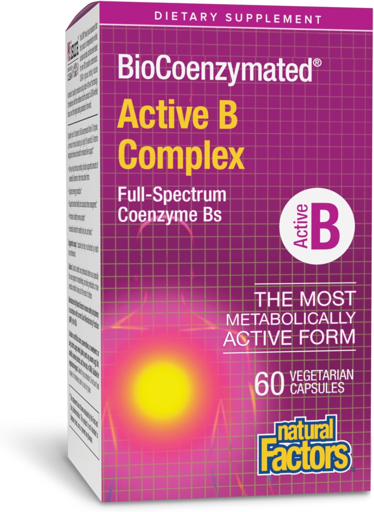 Natural Factors, BioCoenzymated Active B Complex, 60 Capsules (60 Servings)