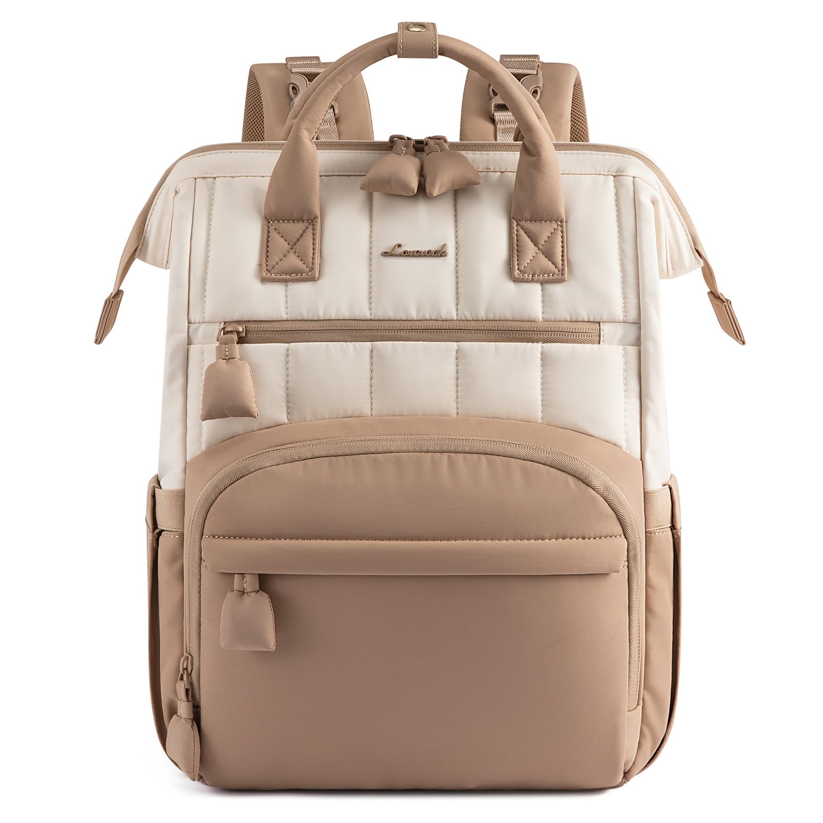 LOVEVOOK Windelrucksack – Leichter & wasserabweisender Baby-Wickelrucksack mit Laptopfach & isolierten Flaschenhaltern – Große Babytasche für unterwegs