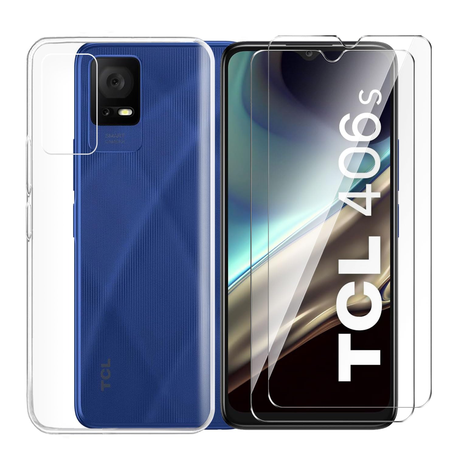 Coque VISIODIRECT Coque + 2 Verre Trempé Pour TCL 40 SE