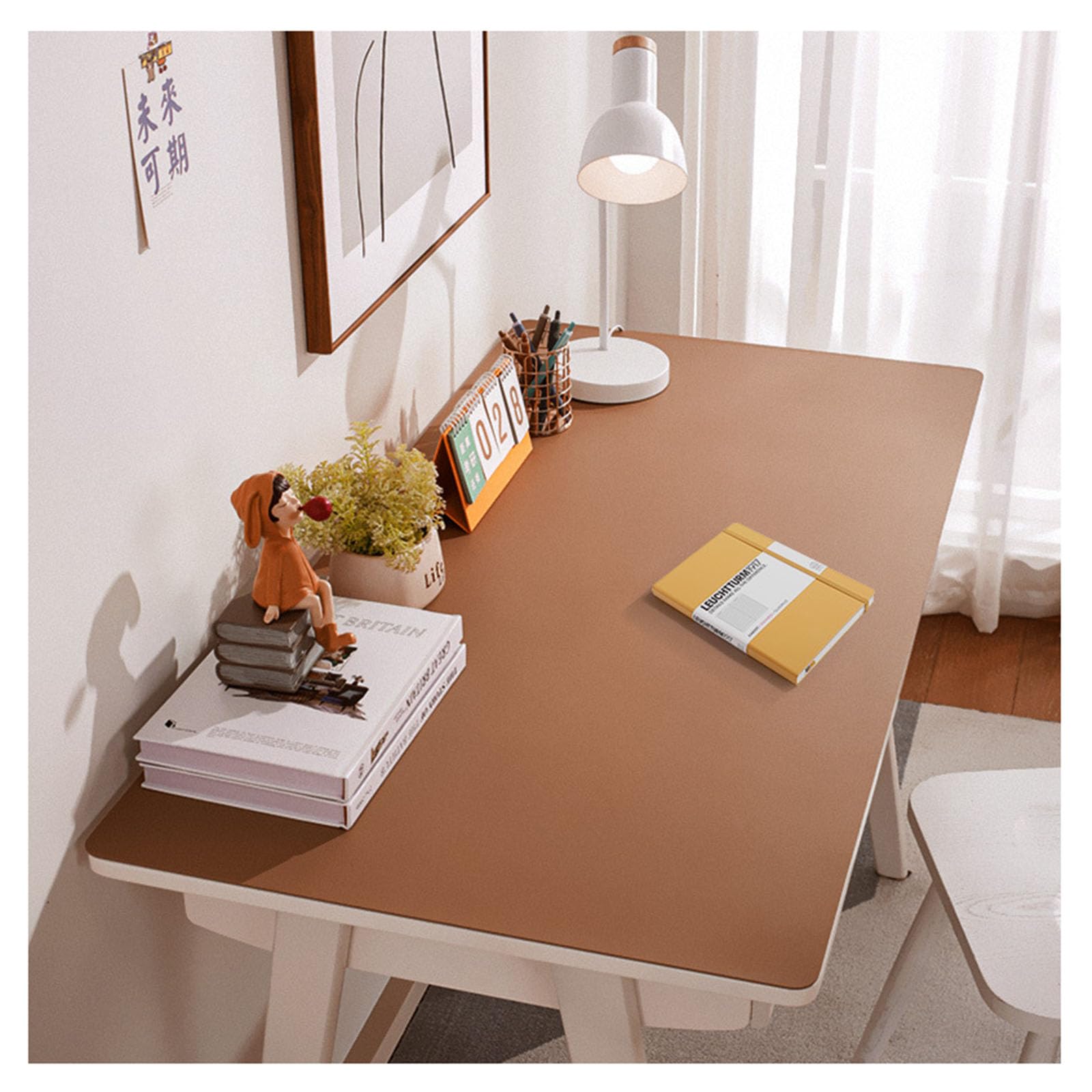 Tappetino da scrivania in pelle impermeabile di alta qualità, lussuoso tappetino per scrittura e mouse, in materiale PU, per ufficio e casa, elegante accessorio da scrivania per professionisti