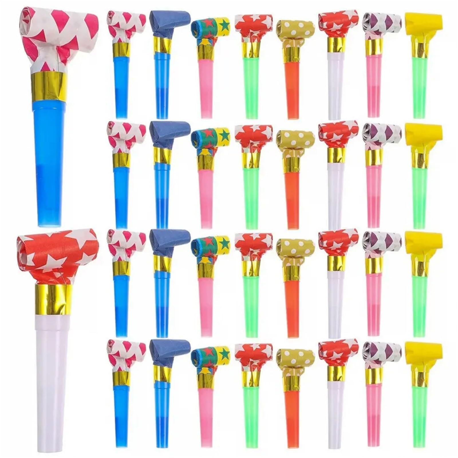 120PCS Lange Nase Pfeifen Party Atmosphäre Schaffung Liefert Teleskop Cheer Generator for Festival Geburtstag Feier Für Partys