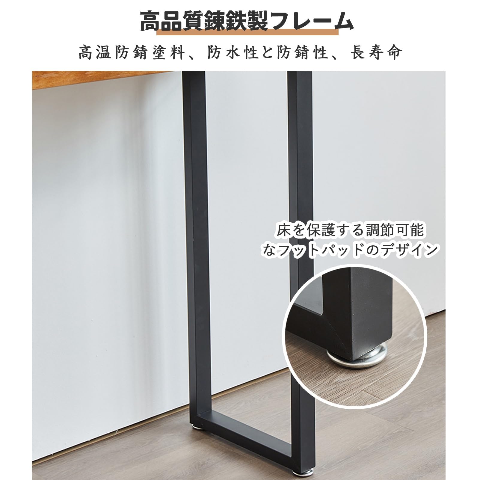 Amazon｜DEOPXF 天然木 バーカウンター 高さ105CM カウンター