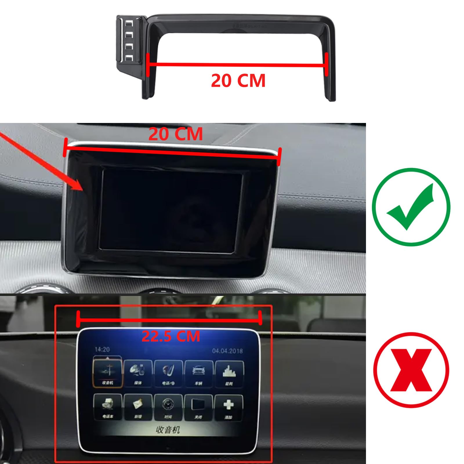 Staffa Supporto Da Auto Portacellulare Smartphone Presa Aria Mercedes Benz H3246