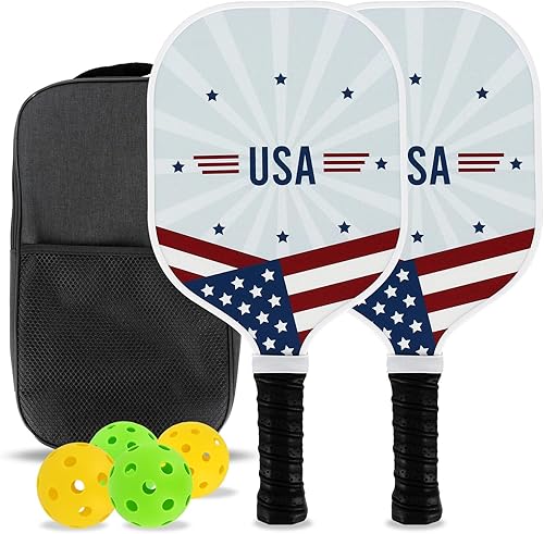 Pickleball Paddles Set of 2 USAPA Approved Pickleball Paddles Gifts for Beginners and Pros