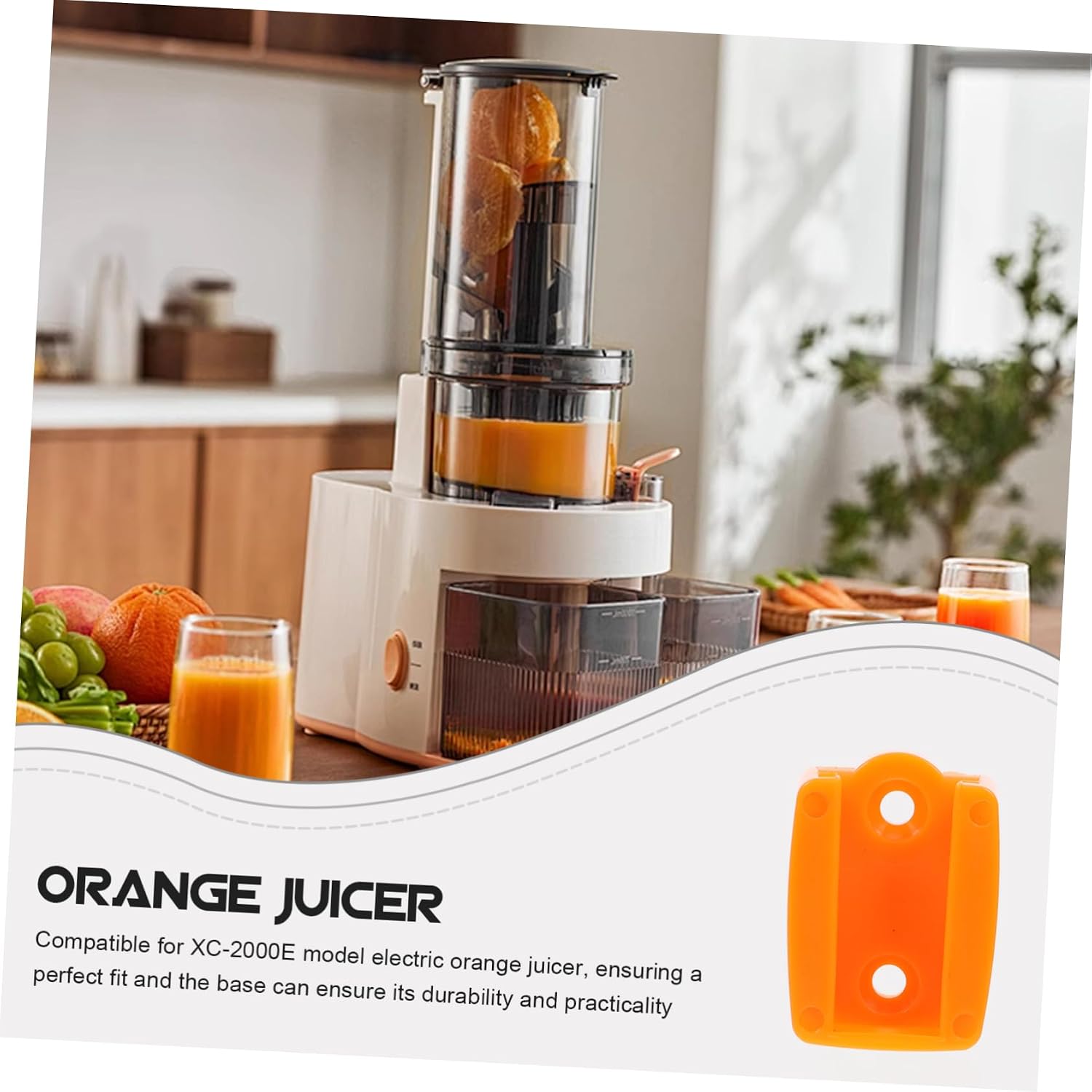 3pcs Electric Orange Juicer Peeling Machine Holder Plastic Base for Easy to Clean Rack for Daily Use Peeler Tool Accessory Compatible Replacement Part