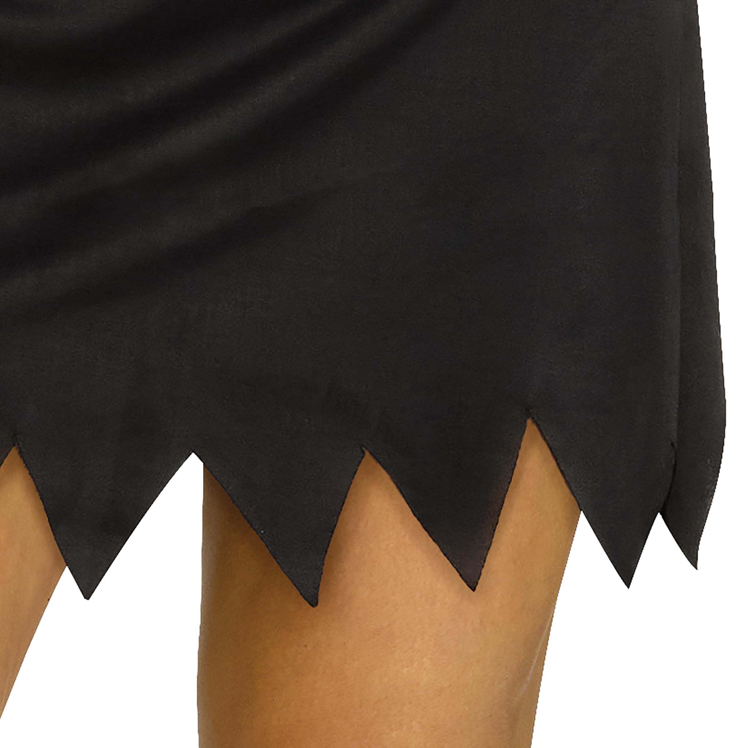 Fun World Ghost Face Womens Costume Glamour Robe Dress Icon of Halloween (Medium/Large (10-14), Glamour Robe Dress): Small-Medium 2/8 Black