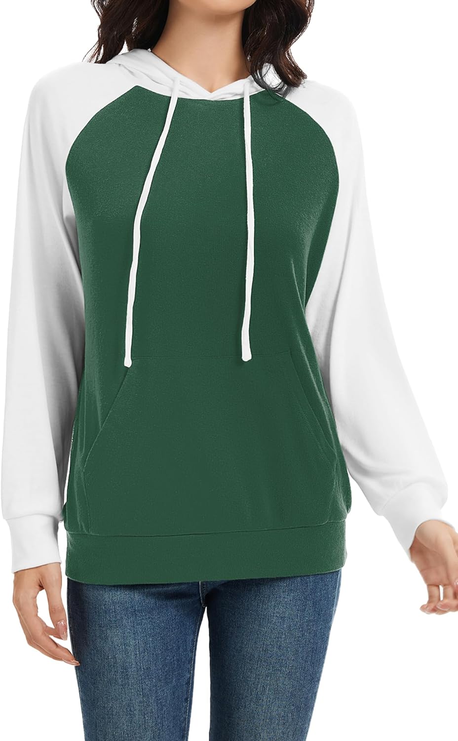 Hoodies for Women Lightweight Long Sleeve Sweatshirt Loose Fit Color Block Tunic Tops with Pockets 2025 - Image 4